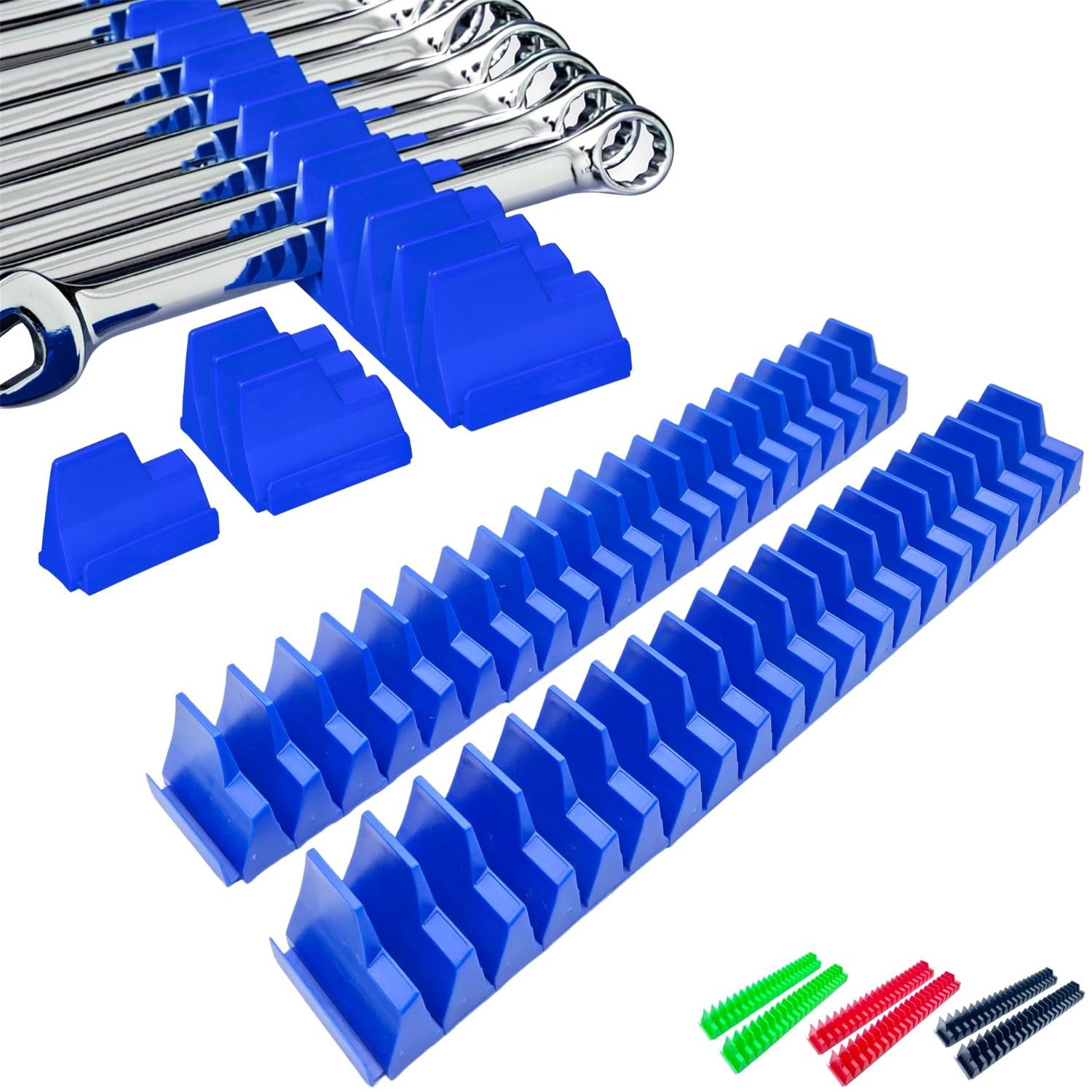 

Magnetic Wrench Magnetic Wrench Storage Rack PRODIGY-ONE Holder, 2-Piece Set, Organizer, (Blue) синій