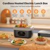 Nocclili For Adults 1.5L Electric Heated Lunch Box 60W with Temperature Control 18000mAh Display Portable Food Warmer for Work