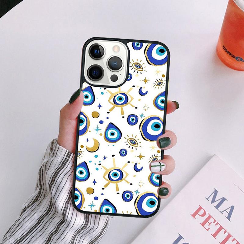 Evil eye Phone Case For iPhone 17 Air 14 13 12 16Pro Max 15 11  Plus Max Cover Shell coque
