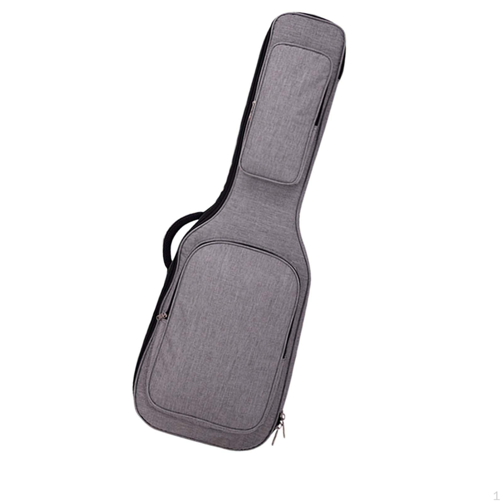 

Acoustic Guitar Bag Carrying Case Double Shoulder Handbag Thickened Electric Gig сірий