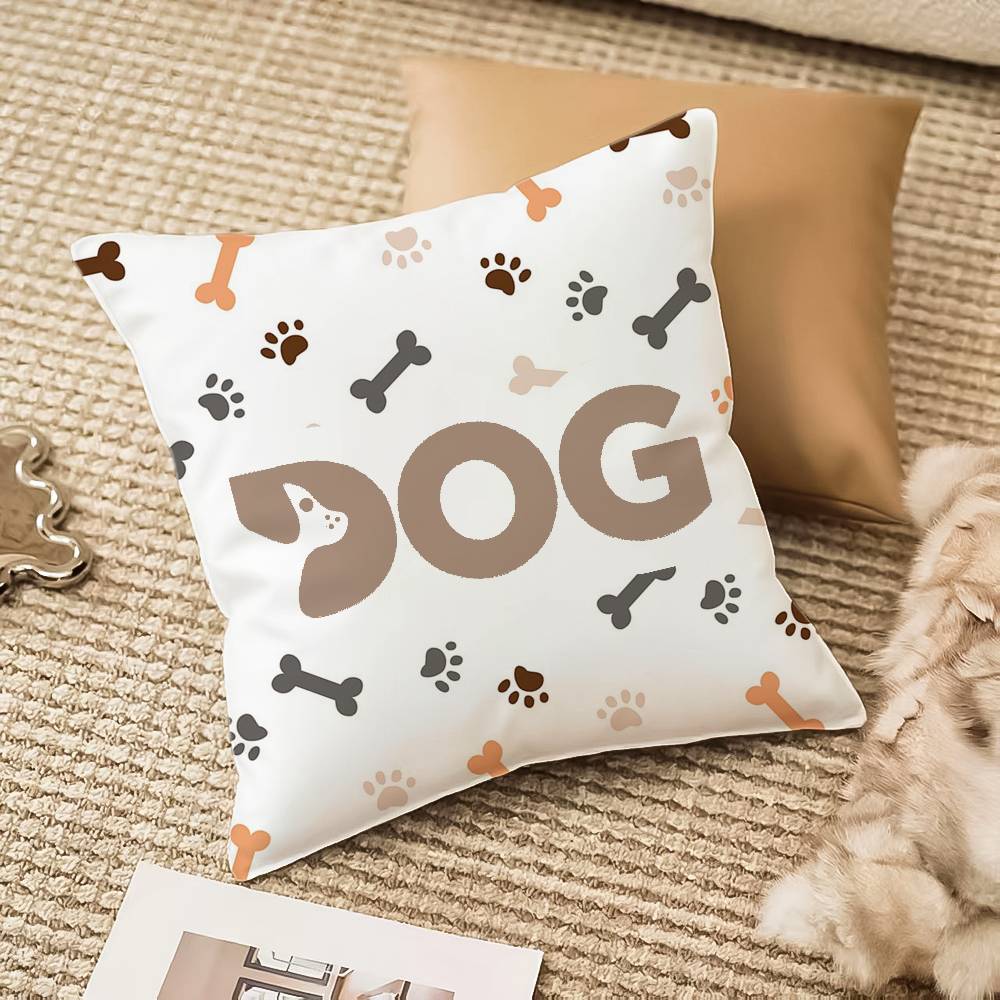 Animal Alphabet Pillow Case Anti-dustmite Invisible Zipper Sofa Bed