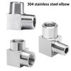 1 Stück Hochdruck 1/8" 1/4" 3/8" 1/2" 3/4" 1" Innengewinde Außengewinde Winkelstück 90 Grad Kupplung 304 Edelstahl Rohrfitting Wasser Gas