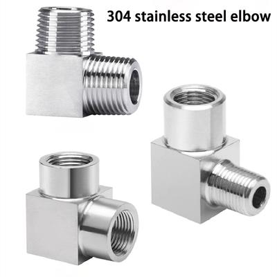 1 PZ di Gomito Angolato 90 Gradi Accoppiatore Maschio Femmina Alta Pressione 1/8" 1/4" 3/8" 1/2" 3/4" 1" Raccordo Tubo Acciaio Inox 304 Acqua Gas