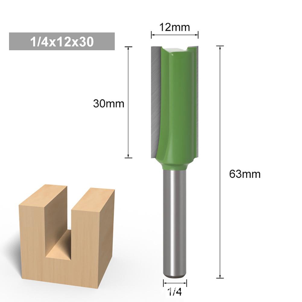 7Pcs 2Flute Clean Straight Bit Woodworking Tools Router Bit Set For Wood Tungsten Carbide Endmill Milling Cutter 1/4" 6mm Shank