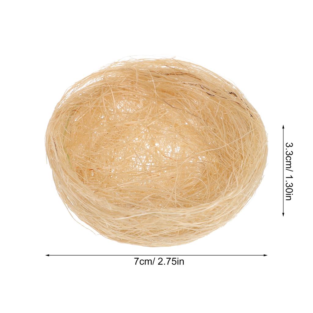 10 Pcs Handmade Artificial Bird Nest Faux Nesting Box For Decoration Wedding Easter Party Photography Props Micro Landscape deco