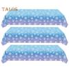 3/6 Pack Christmas Tablecloth Winter Holiday Snowflake Dining Tablecloth Plastic Disposable Table Cover for Christmas Party Decoration