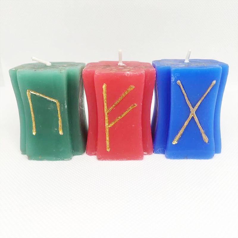 Small Human Couple Candles: Male & Female Figures