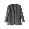 Xin Ge Spring 2025 TR Wool Suit: V-Neck Jacket & Wide-Leg Pants