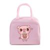 Fast Food Pig Printed Portable Lunch Bags Women Men Thermal Insulation Lunch Box Storage Bag Cartoon Children Bento Lunch Bag