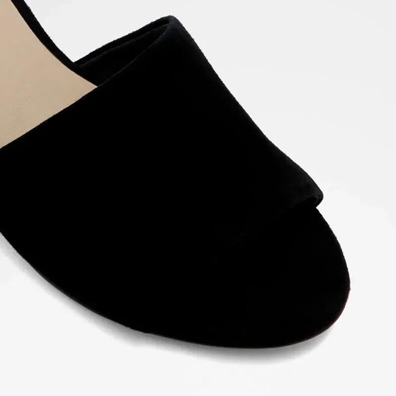 Women Temperament Slippers 3cm Velvet Mules Wedge Sandals Slipper Open Toe High Heels Casual Dress Party Woman Shoes Plus Size