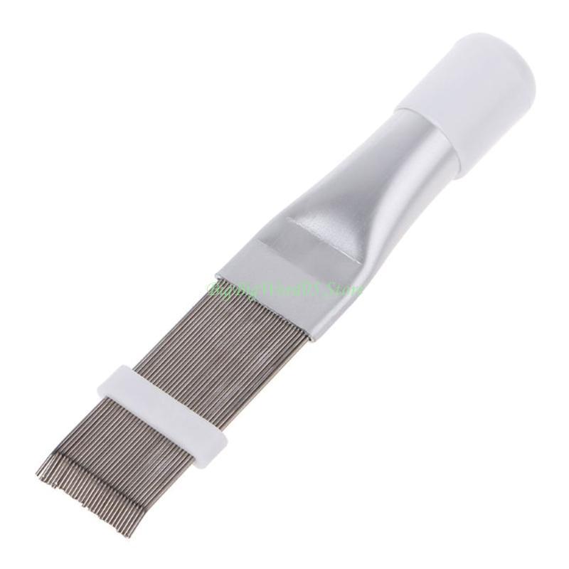 24TE 2pcs/set Air Conditioning Cleaning Comb Radiator Evaporator Fin Straightener Cleaner Brush Tool