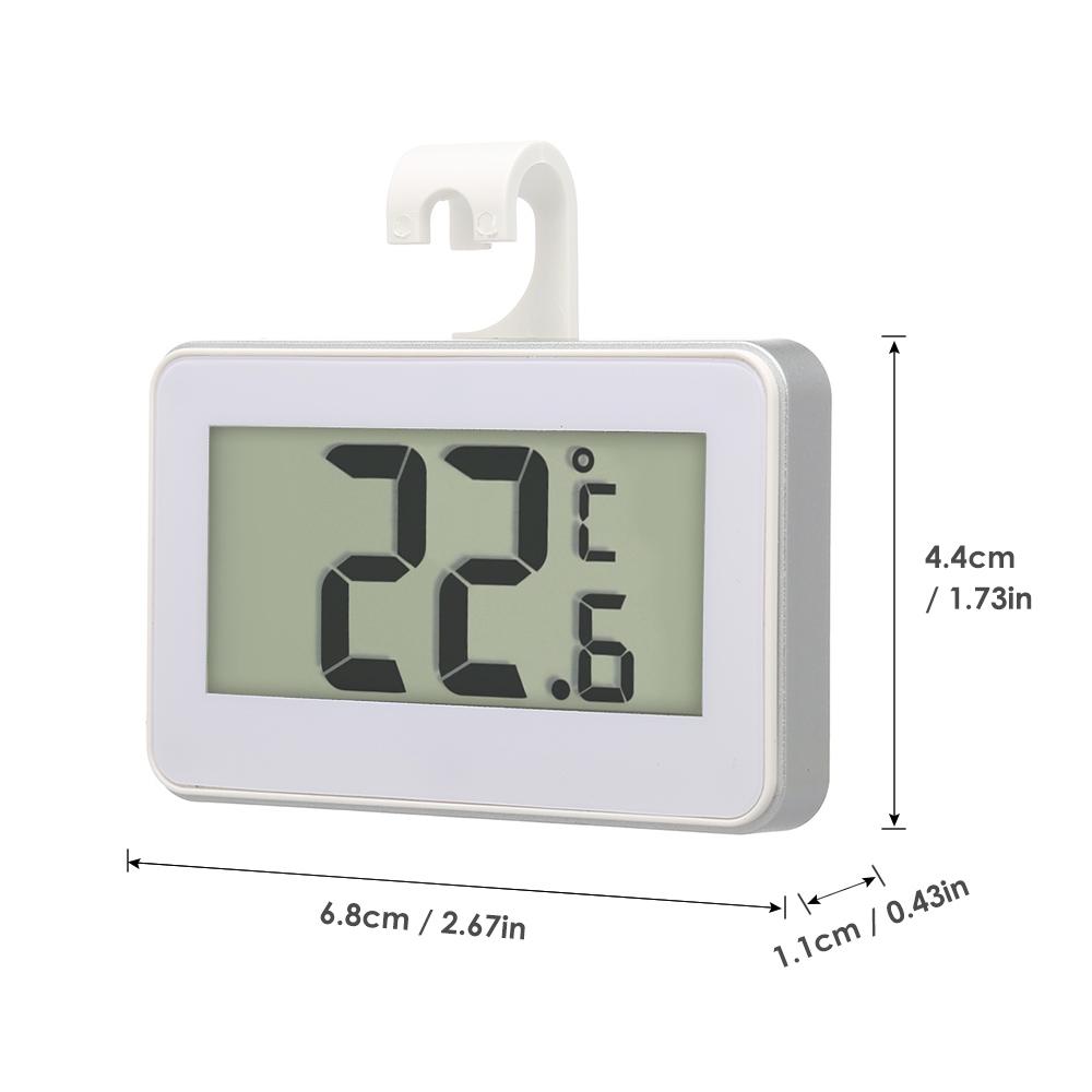 Digital LCD Refrigerator Thermometer Fridge Freezer Thermometer with Adjustable Stand Magnet Frost