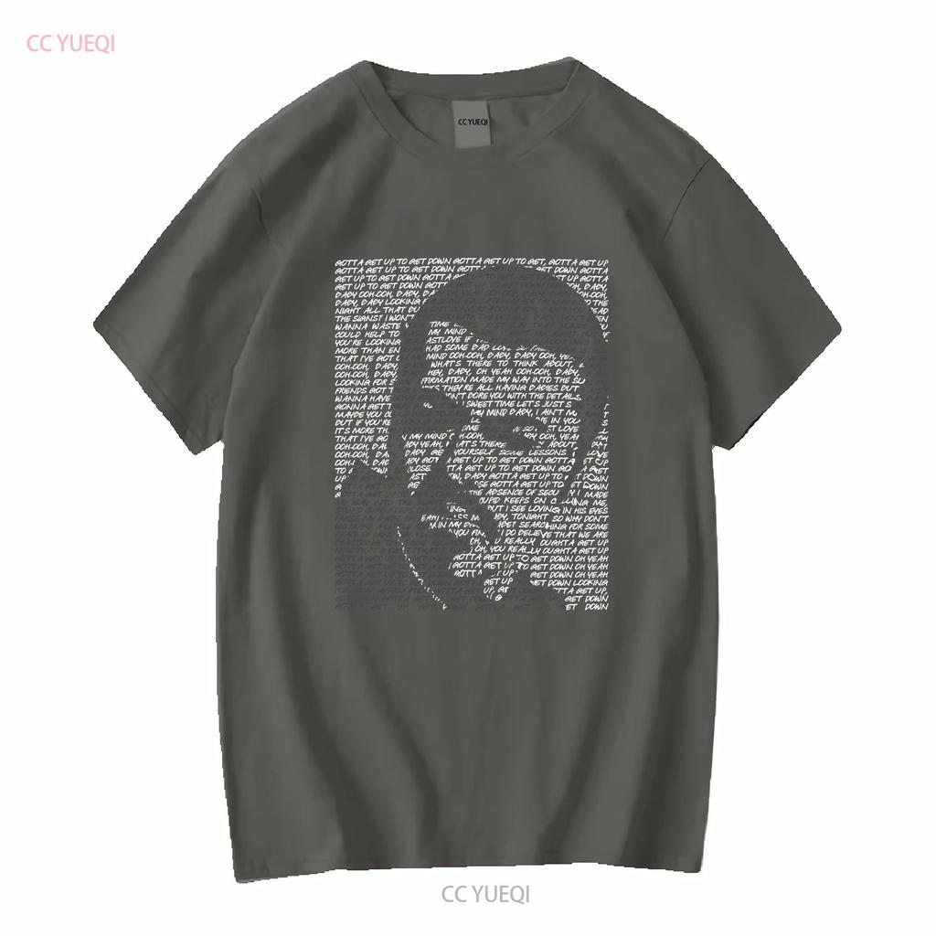 George Michael 'Fastlove' Lyrics Art T Shirt Hand Designed Tribute Merchandise Long or Short Sleeves Vintage Washed