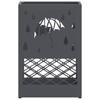 Umbrella Stand Anthracite 28 x 12 x 41 cm Steel