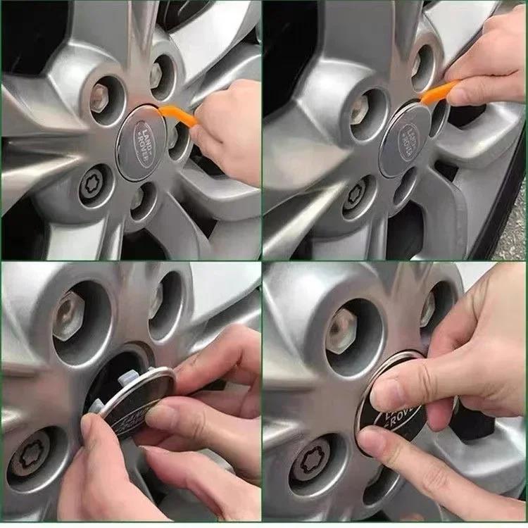4 pezzi 62mm Tappo Mozzo Centrale Ruota Pneumatico Auto Badge Per Toyota C-hr Prado Rav4 Yaris Hrv Hilux Prius Avensis Corolla Camry accessorio