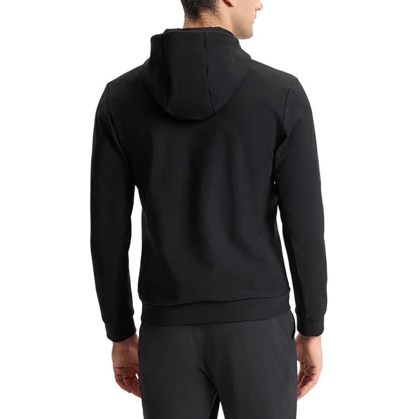 Fila Fitness Solid Color Casual Versatile Knitted Hooded Jacket Men Jackets Deep-Black A11M511505F-BK