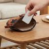 Genuine Leather Keychain Wallet With Adorable 3D Bull Design And Plush Lining Novelty Keychain For Keys And Coins