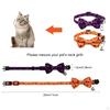 Cute Halloween Cat Collars with Interchangeable Bow Tie for Small and Medium-sized Kittens