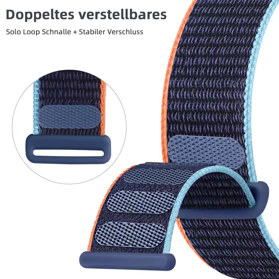 Nylon Loop Strap for Apple Watch Serise 11 Band 46mm 40mm 44mm 45mm 42mm 41mm 38mm Smart Belt Bracelet for IWatch Ultra3 49mm Serise10/9/8/7/6/SE3/5/4