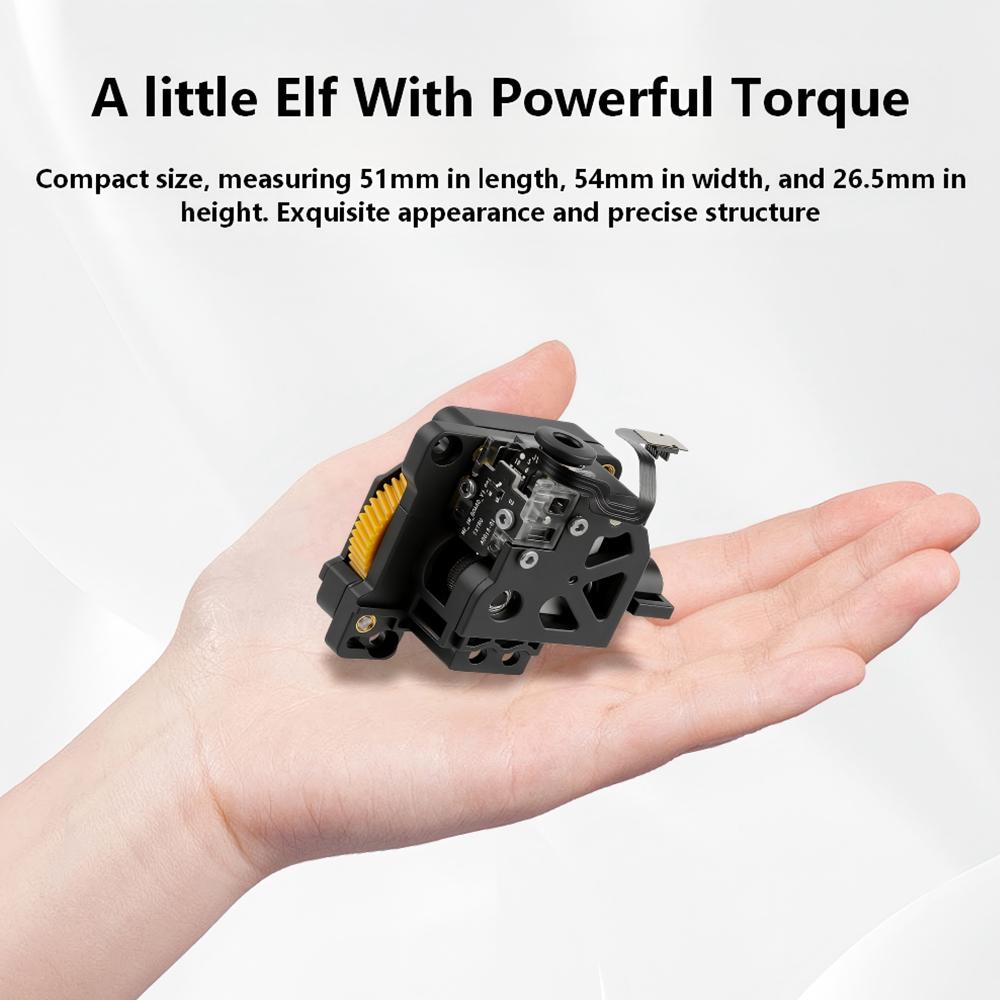 Hardened Steel Extruder Kit for 3D Printers - EARTH'S SURFACE, Dual Gear, High Torque, Built-in Sensor, for X1/P1 Series