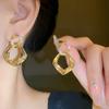 European and American Metal New High-end Earrings Exaggerated Light Luxury Retro Studs Fashion Design Earrings