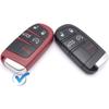 Replacement Key Fob Cover Case Fit for 2016 2017 2018 2019 2020 Dodge Charger Challenger Jeep Grand Cherokee Compass Cherokee Renegade Patriot Grand