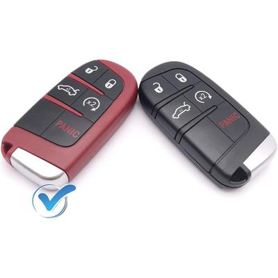 Replacement Key Fob Cover Case Fit for 2016 2017 2018 2019 2020 Dodge Charger Challenger Jeep Grand Cherokee Compass Cherokee Renegade Patriot Grand