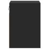 TV Wall Cabinets with LED Lighting 2 Pcs Black 41 X 31 X 45 Cm