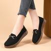 Solid Color Shoes With Suede Upper And Soft Rubber Sole For Casual Summer Wear
