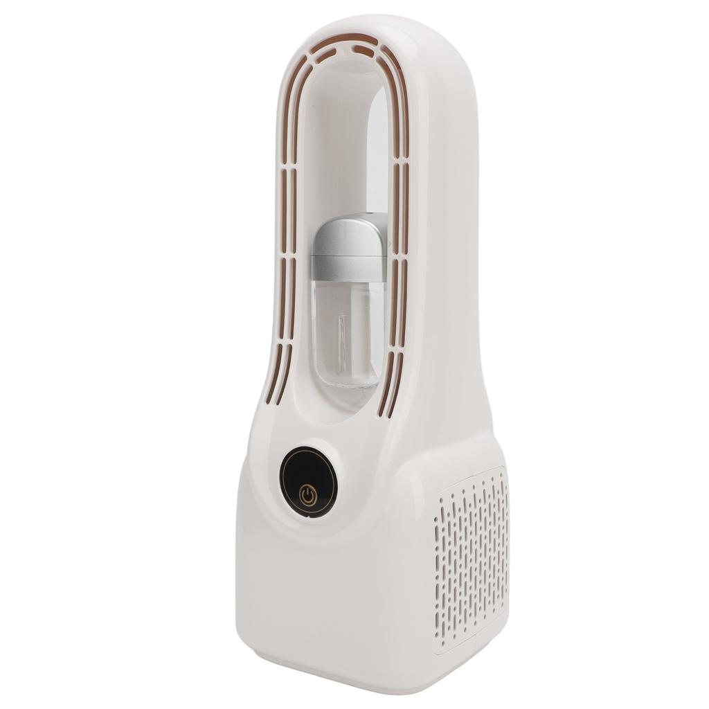 Bladeless Fan with Mist Humidifier ABS 6 Speed Quiet Bladeless Cooling USB Desk Fan with Colorful Lights for Home