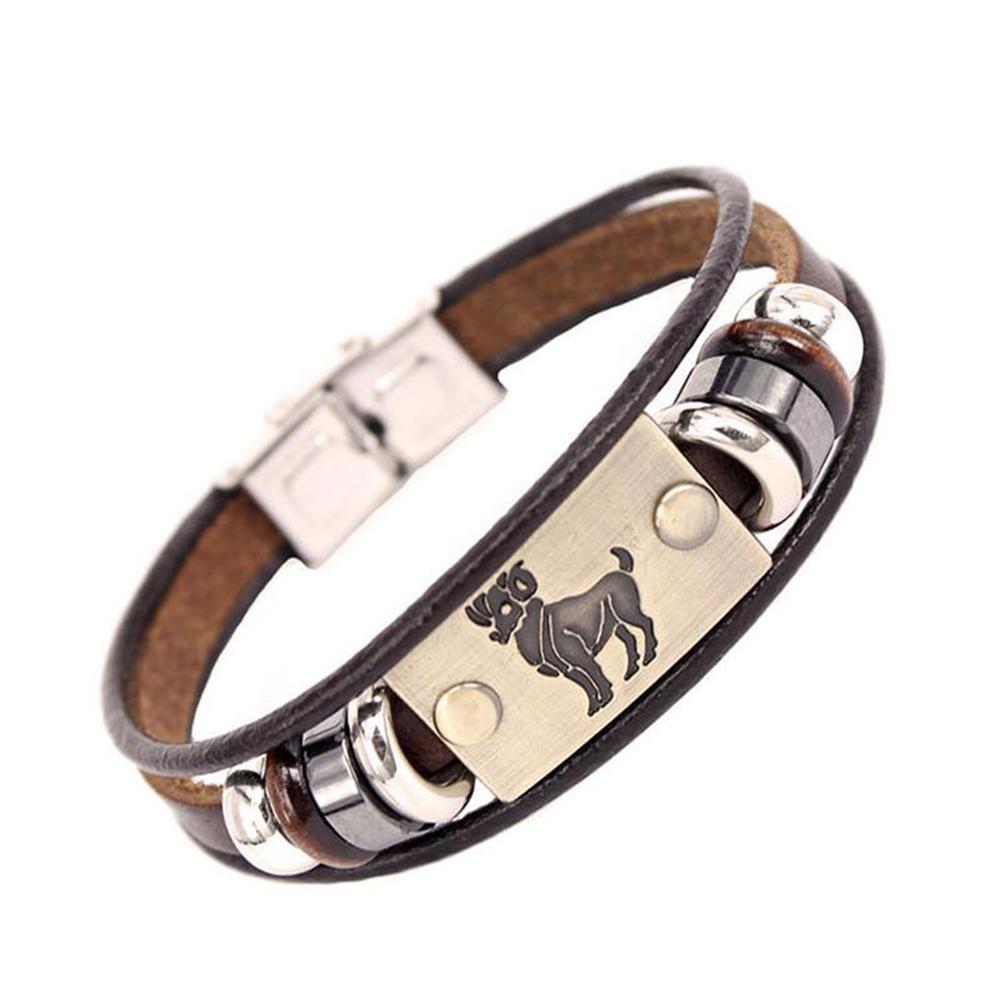 Layer Braided Constellations Multi Jewelry  Retro Unisex   Leather Bracelet