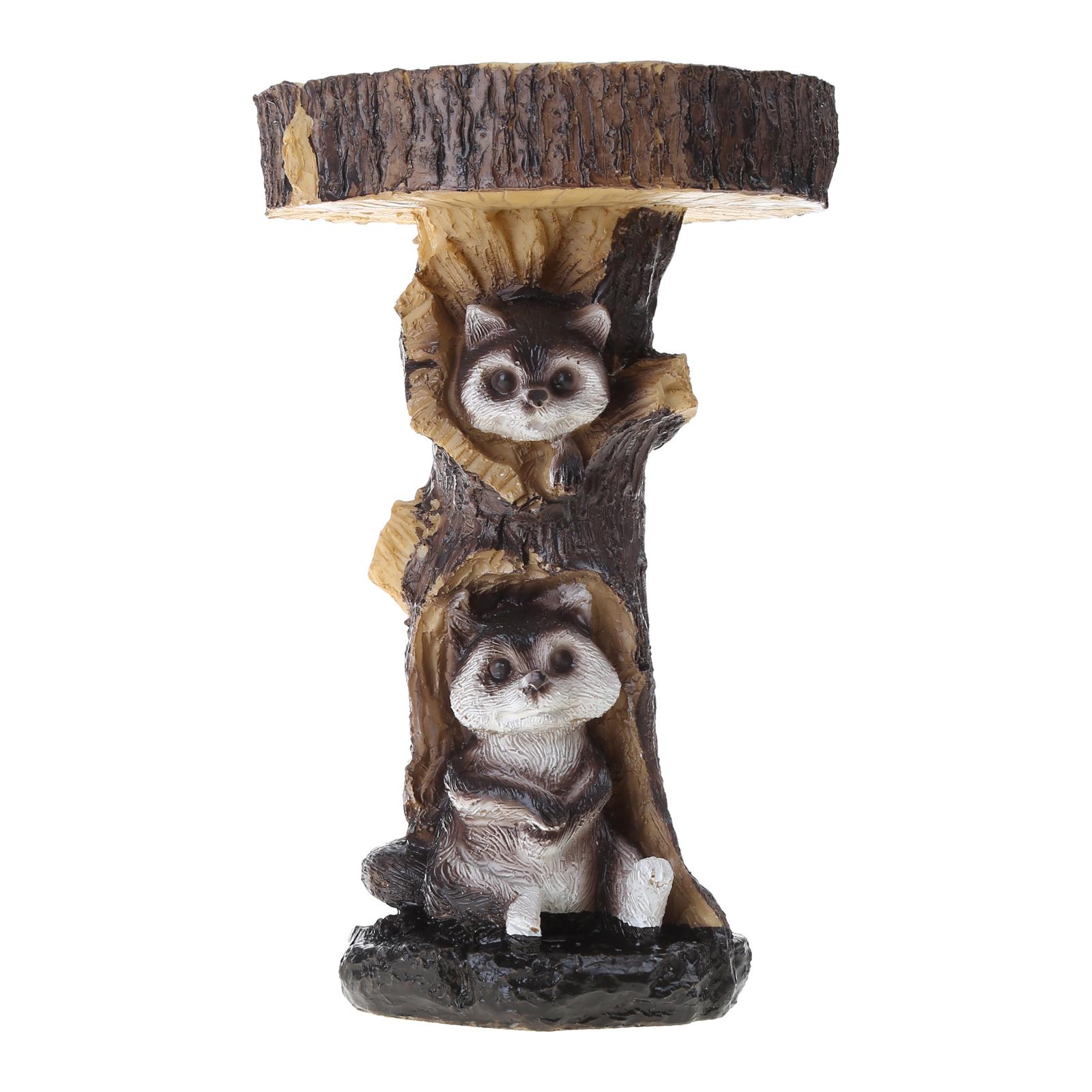 

Кормушка для птиц Садовое украшение для наблюдения за птицами Любители птиц Кормушка для колибри на открытом воздухе в стиле енота Легко наполнять