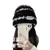 Winter Knitted Wool Versatile Plush Striped Fisherman Hat Children Thickened Warm Ear Protectors Internet celebrity Hairy Basin Hat