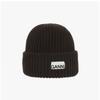 Ganni Structured Beanie With Logo Patch B3020019