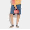 New COACH Rogue Cow Leather Handbag, Shoulder Bag, Crossbody Bag Small Size Women's Bright Coral CB838-B4P48