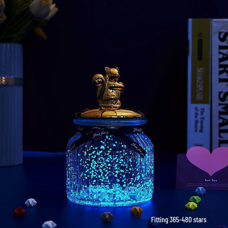 Luminous Glow-in-the-Dark Star Bottle Ornament - Creative Gift for Birthdays or Valentine's Day