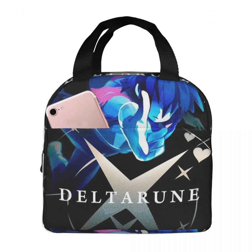 Deltarune Insulated Lunch Bag for Women Office Cooler Thermal Food Box Tote Portable Lunch Boxes Container