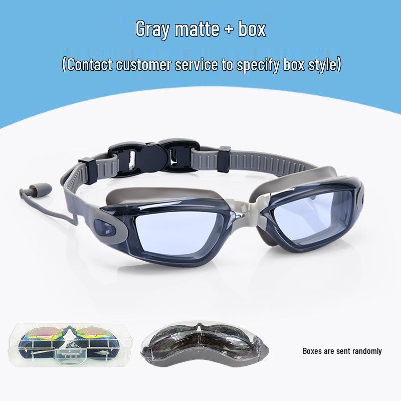 High-Definition Waterproof Anti-Fog Prescription Swimming Goggles for Adults