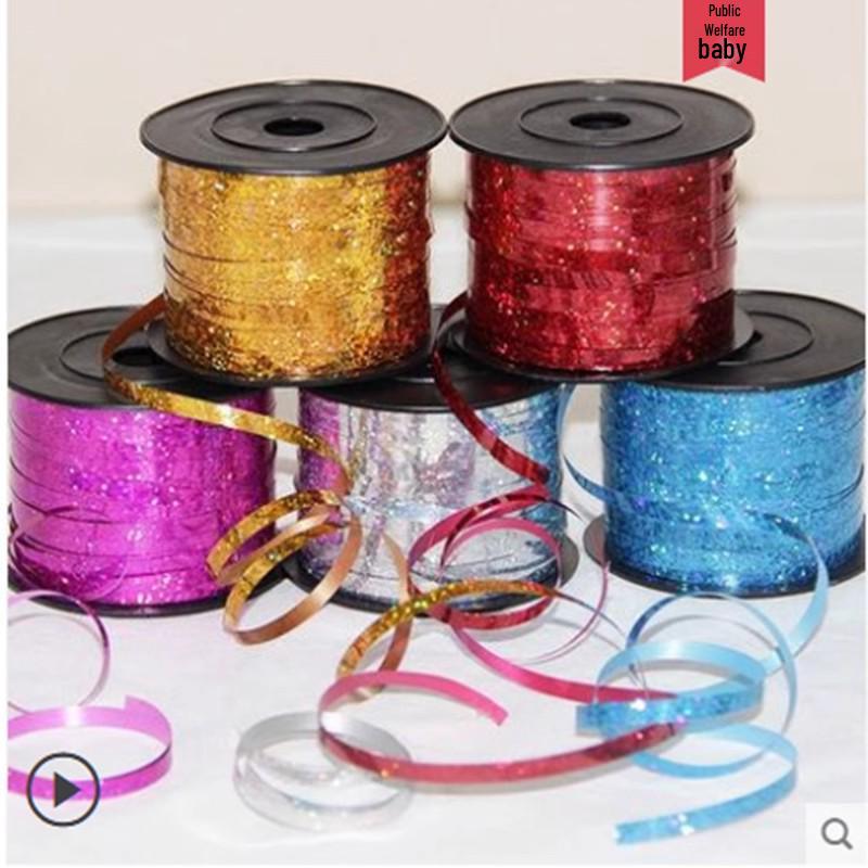 Laser Tinsel Ribbon & Balloon Garland for Parties