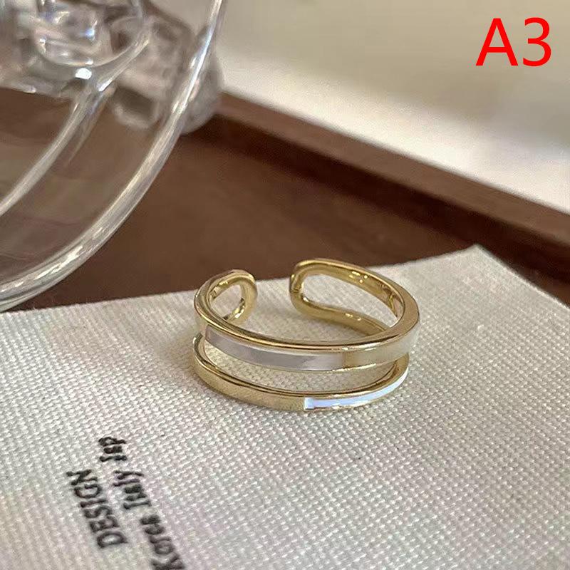 Vintage Colorful Drip Glaze Open Rings For Women  Design Temperament Metal Geometric Circle Jewelry Accessories