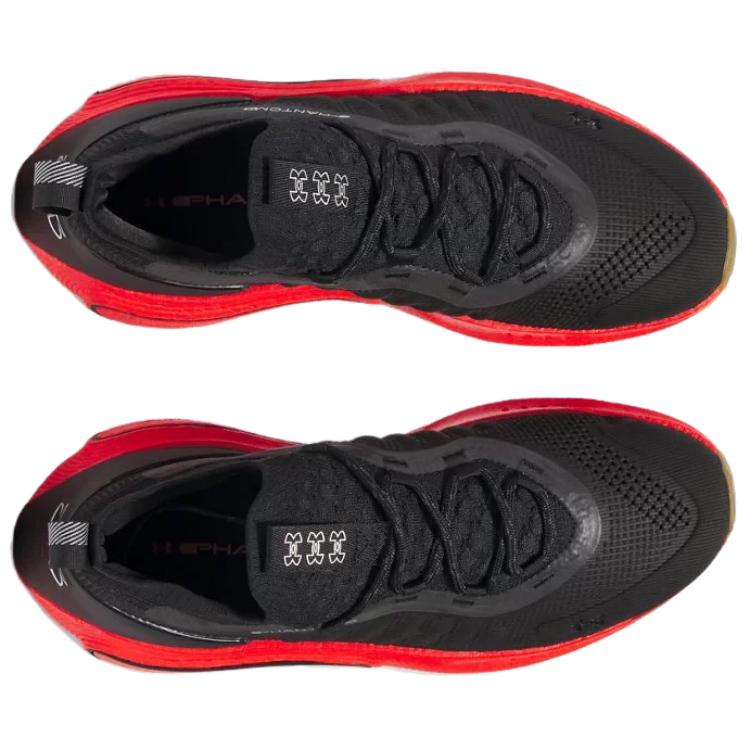 Under Armour HOVR Phantom 4 Schwarz Lava Rot Herren Sneaker Metallic-Silber 3027593-004