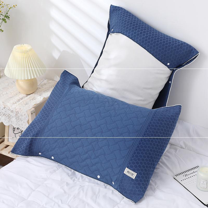 Buckle Design Can Be Fixed and Adjustable Non-slip Slip Off Pillowcase Single Gauze Pillow Cover Magic Pillow Cover Pillow Case
