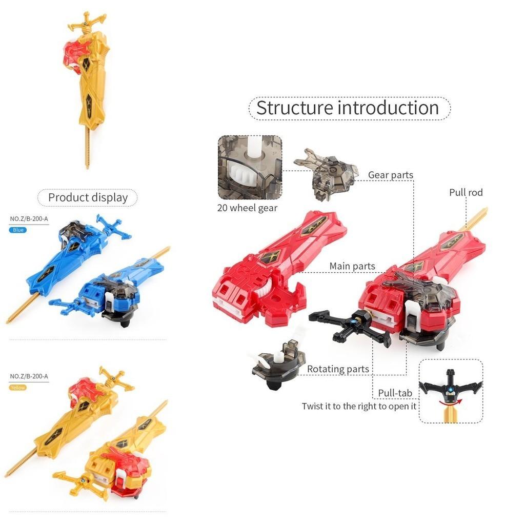 Solong4u Z Spinning Tops Launcher Grip Handle Beyblade Burst Gyro Access Kids Toy