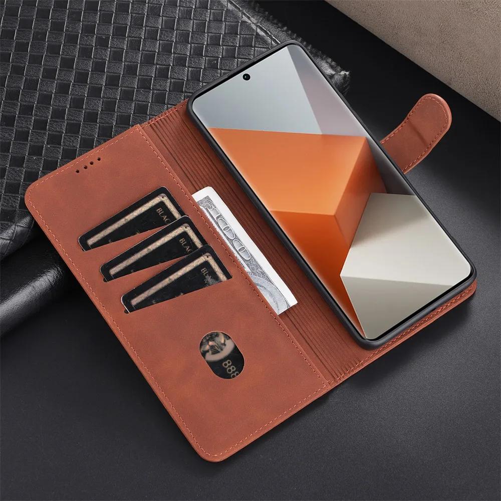 Flip Phone Case For Xiaomi Redmi Note 13 12 11 K60 K50 K40 Pro Plus Ultra 4G 5G Card Slot Holder Wallet Shockproof Leather Cover