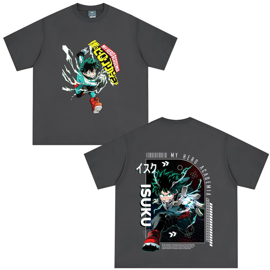 Japanese Anime My Hero Academia Midoriya Izuku Deku T Shirts Unisex Unisex Clothing Fashion Casual Short Sleeve Tshirts Streetwear