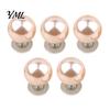 Removable Clothing Buttons 5Pcs Fake Pearl for Clothing, Decorative Brooch Pins, No Anti-exposure Women Sew Safety Pins Shirt Neckline Embellishment,