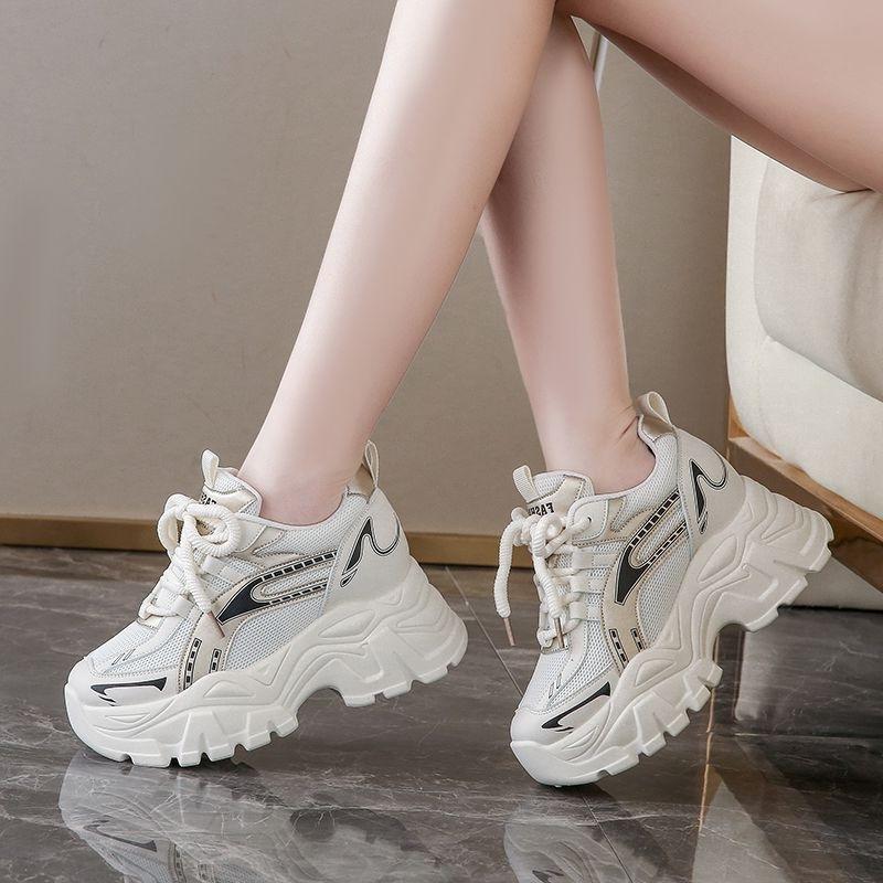 

Autumn 22 new mesh heightening sports shoes, small thick-soled dad shoes are super popular hongjie 35