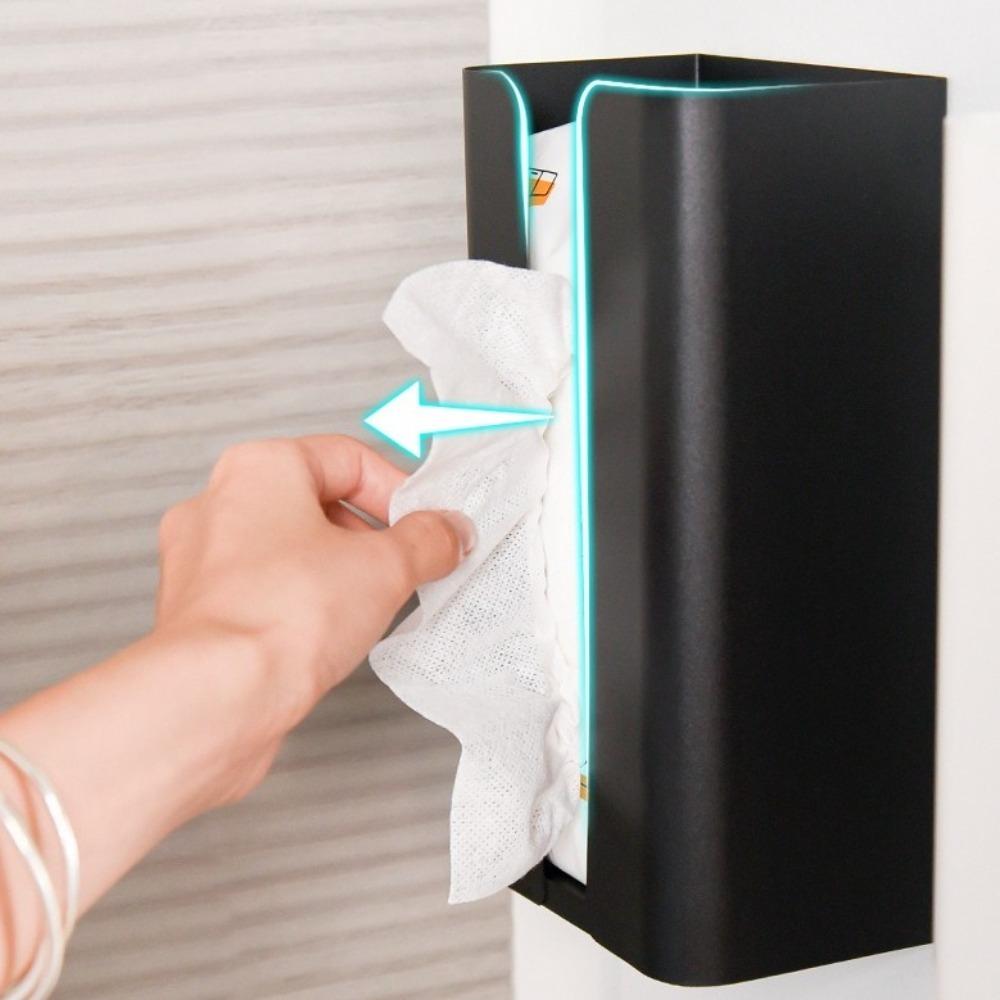 Magnetic Napkin Holder Wall Mounte Paper Towel Container Multifunctional Tissue Box  for Home