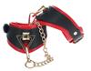 Milan Black and Red Wrist Handcuffs - Ouch! International - Handcuffs