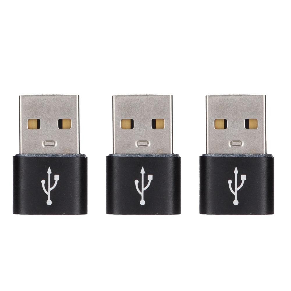 3PCS U Disk Adapter USB to TypeC Adapter USB C Female to USB Male Adapter Computer Use